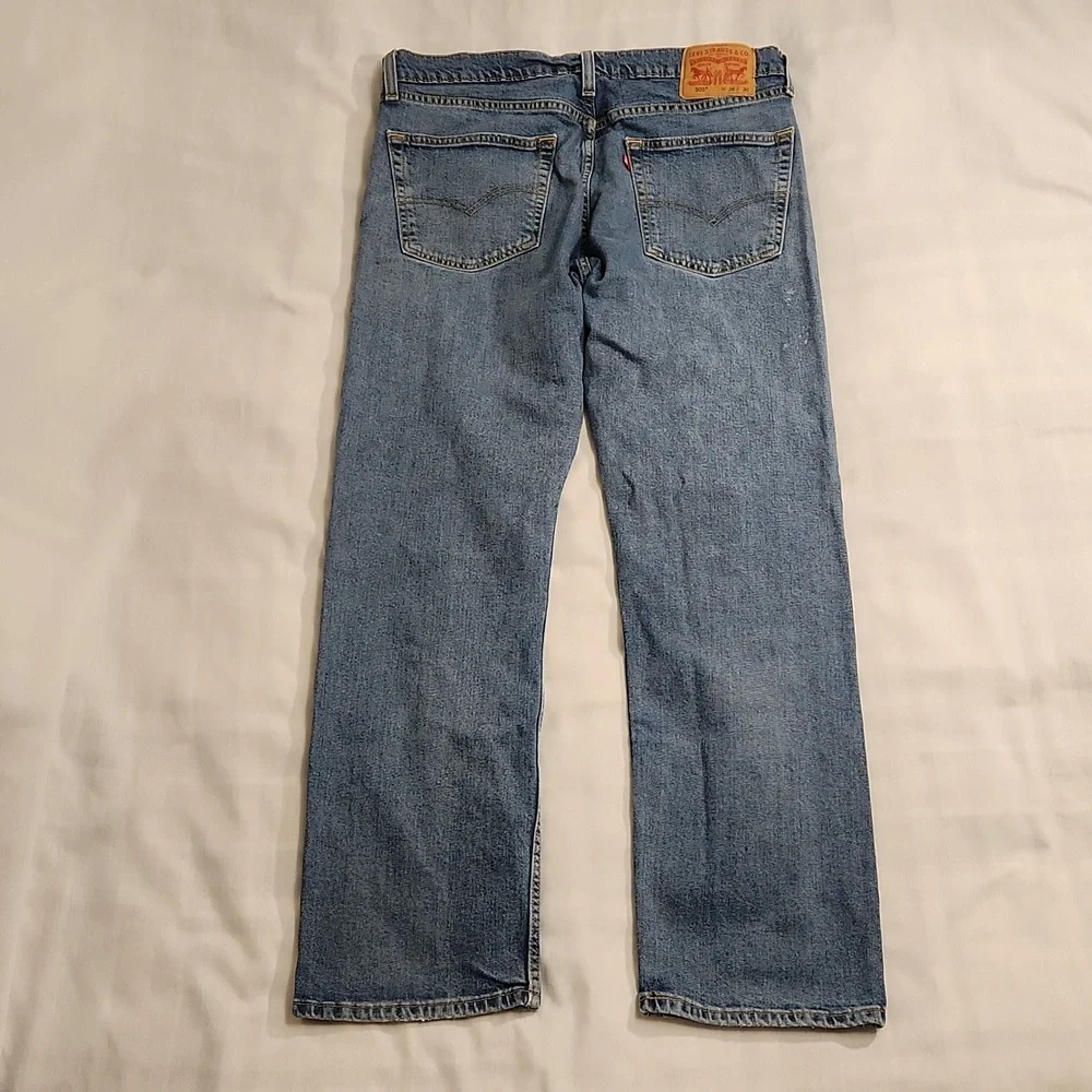 Levi's jeans 505 Regular fit straight men's 36x30‎ blue denim red tab